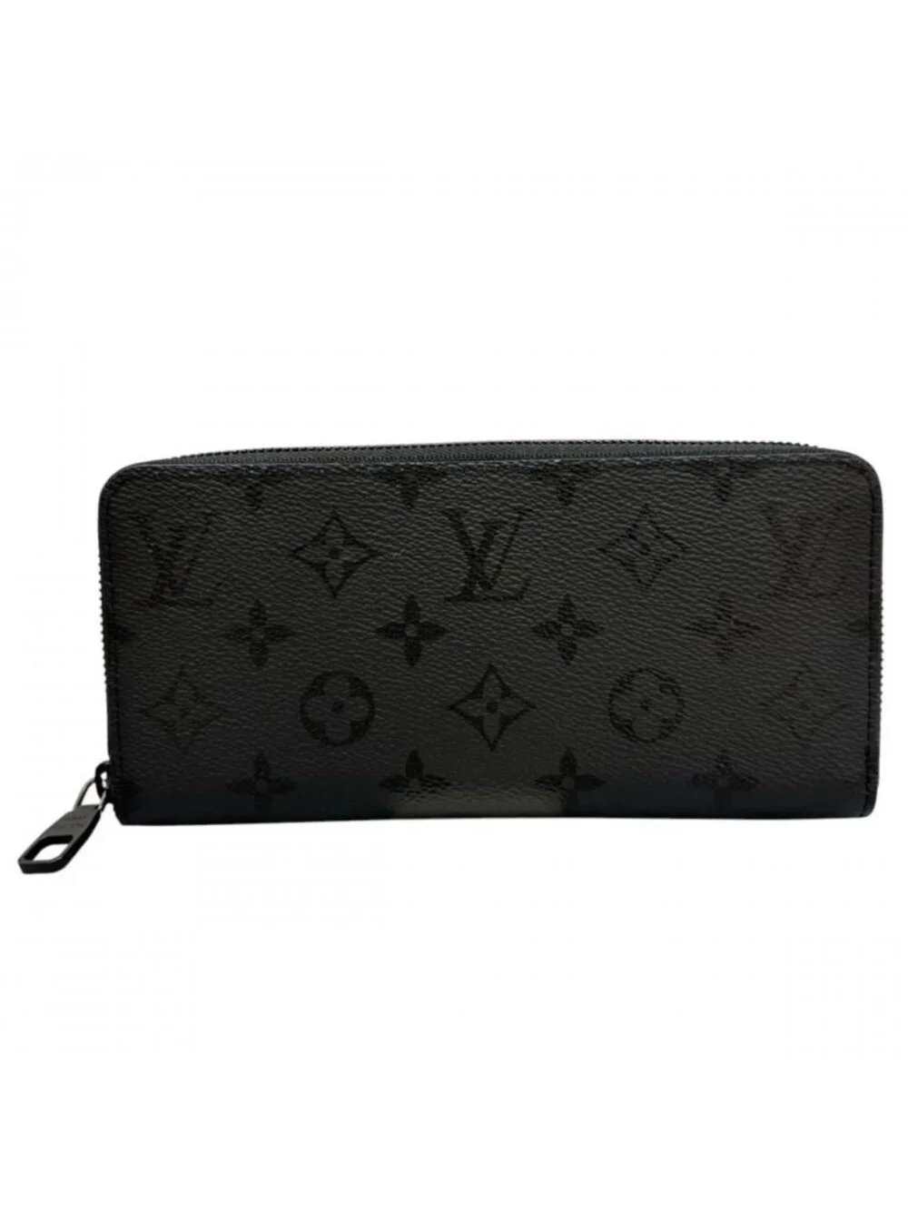 Louis Vuitton Wallet Zippy Horizontal Zip Around Leather Monogram Midnight